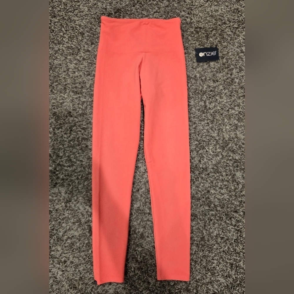 Onzie Women's Rib Midi Peach Punch Ribbed Size XS NWT - Picture 2 of 8